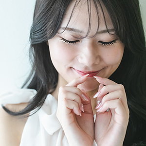 可愛い系ネイル、まつ毛デザイン